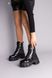 Skórzane botki damskie czarne ze sznurowadłami wielosezonowe 36 (23,5 cm)