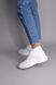 Skórzane buty zimowe damskie białe 36 (23,5 cm)
