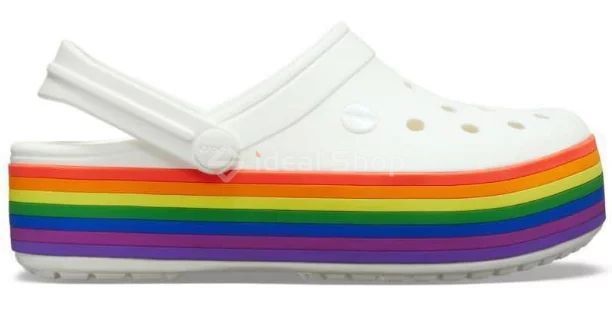 Кроксы Crocband Platform Rainbow, размер 36