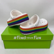 Кроксы Crocband Platform Rainbow, размер 36