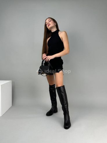 Фото Сапоги женские кожаные черные зимние 6503е/37 8