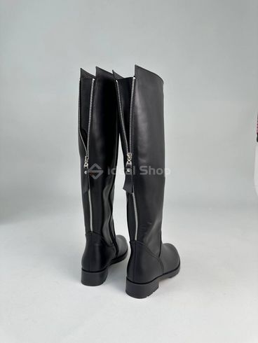 Фото Сапоги женские кожаные черные зимние 6503е/37 11