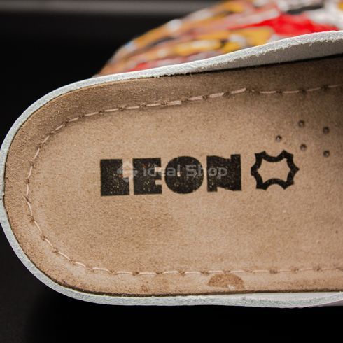 Фото Жіночі тапочки сабо шкіряні Leon, 930, білий 930 Білий 37 19