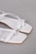 Босоніжки жіночі шкіряні білі на низькому ходу 38 (24.5 см)