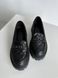 Damskie skórzane loafersy damskie pikowane czarne 36 (23,5 cm)
