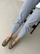 Кросівки жіночі шкіряні бежеві зі вставками замші з перфорацією 37 (24 см)
