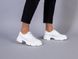 Туфлі жіночі шкіряні білі на шнурках