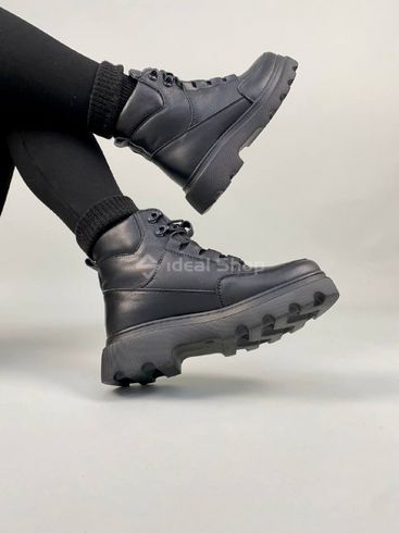 Фото Ботинки женские кожаные черные зимние 9700-2з/36 7