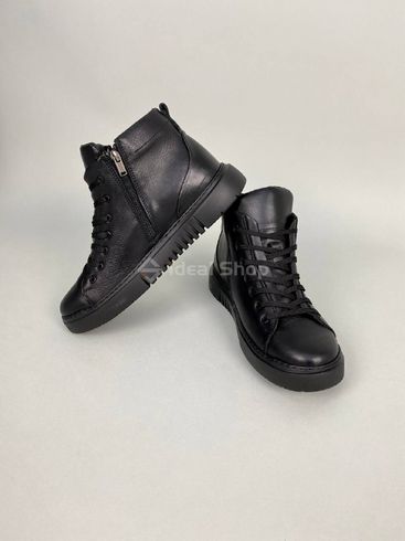Фото Ботинки мужские кожаные черные зимние 7901з/40 3