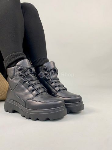 Фото Ботинки женские кожаные черные зимние 9700-2з/36 5