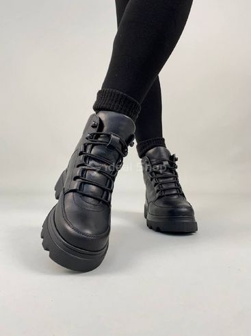 Фото Ботинки женские кожаные черные зимние 9700-2з/36 4