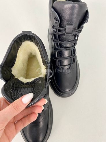 Фото Ботинки женские кожаные черные зимние 9700-2з/36 15