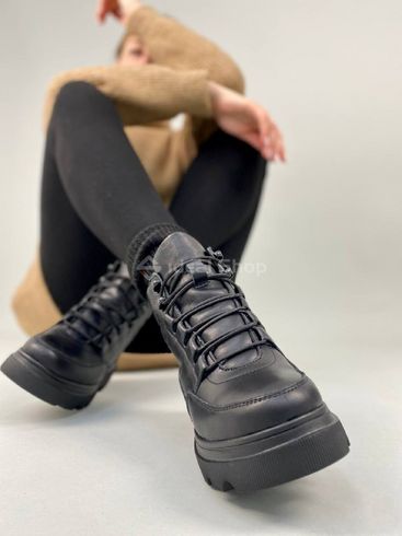 Фото Ботинки женские кожаные черные зимние 9700-2з/36 9