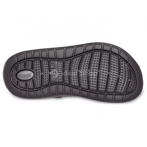 Сабо Кроксы Crocs LiteRide™ Clog Black/Slate Grey (черные), размер 44