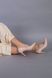 Човники жіночі шкіряні колір пудра каблук 9 см 35 (22.5 см)
