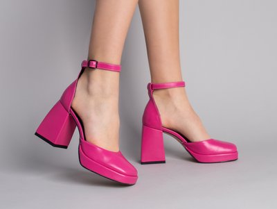 Туфлі жіночі шкіряні рожеві 36 (23,5 см)