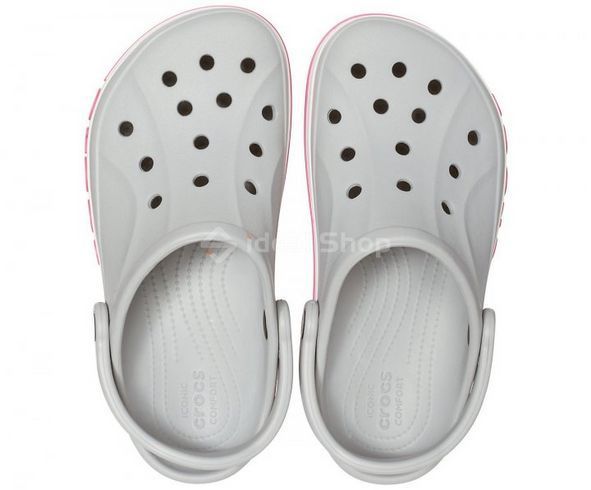 Крокси Bayaband Light Grey/Candy Pink, розмір 36
