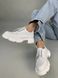 Лофери жіночі шкіряні білі на шнурках без каблука 39 (25.5 см)