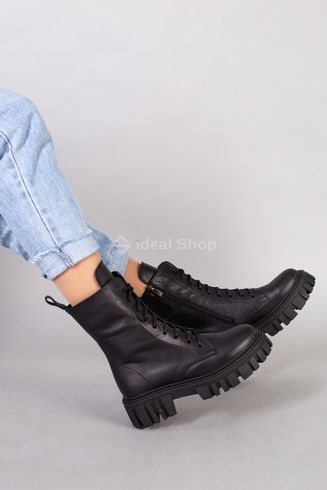 Фото Ботинки женские кожаные черные демисезонные 5576-1д/36 6