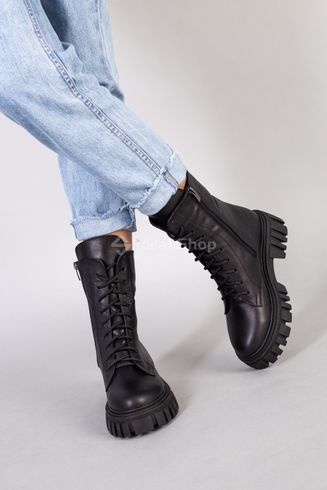 Фото Ботинки женские кожаные черные демисезонные 5576-1д/36 4