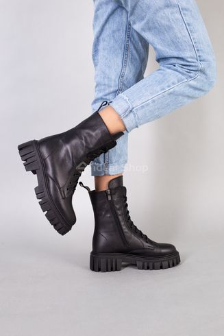 Фото Ботинки женские кожаные черные демисезонные 5576-1д/36 2
