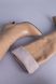 Чоботи-труби жіночі шкіряні шкіряні пісочні на невеликих підборах зимові 36 (23,5 см)