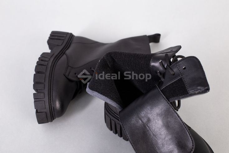Фото Ботинки женские кожаные черные демисезонные 5576-1д/36 10
