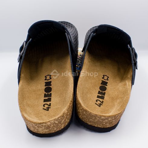 Фото Анатомические сабо кожаные Leon Bjorn 4700, черные 4700-black-47 13