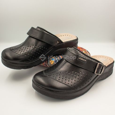 Фото Жіночі шкіряні сабо Adaco 812sr black 36р 812sr-black-36 7