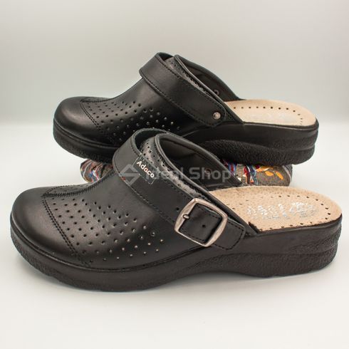 Фото Жіночі шкіряні сабо Adaco 812sr black 36р 812sr-black-36 9