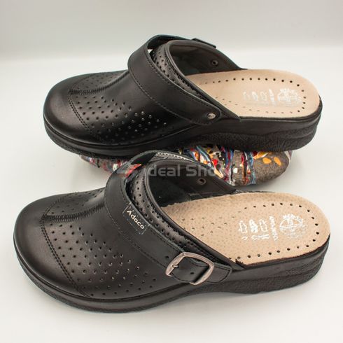 Фото Жіночі шкіряні сабо Adaco 812sr black 36р 812sr-black-36 10