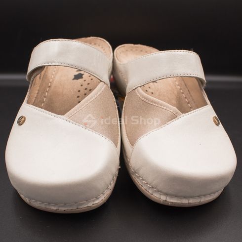 Фото Женские сабо кожаные Leon Ruby, 953, бежевые 953-beige-38 5