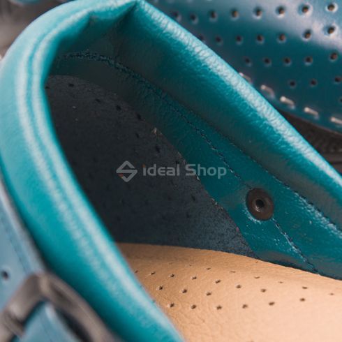 Фото Жіночі тапочки сабо шкіряні Leon Pandora II, 3300, сині 3300-blue 22
