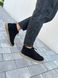 Czarne zamszowe buty męskie na cały sezon 40 (26.5 cm)