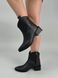 Kozaki damskie ze skóry gada czarne buty zimowe na obcasie z zamkiem 36 (23,5 cm)