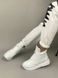 Кросівки жіночі шкіряні білі зимові 39 (25.5 см)