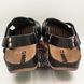 Skórzane sandały męskie Leon 701M, czarne, rozmiar 44