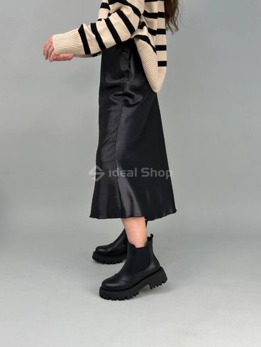 Фото Челси женские кожаные черные зимние 8604з/36 2