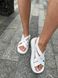 Białe skórzane sandały damskie 38 (25 cm)