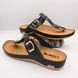 Damskie sandały ze skóry Leon Dana, rozmiar 36, czarny