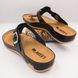 Damskie sandały ze skóry Leon Dana, rozmiar 36, czarny