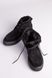 Черевики жіночі замшеві чорні на шнурках, зимові 36 (23,5 см)