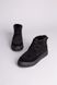 Черевики жіночі замшеві чорні на шнурках, зимові 36 (23,5 см)