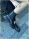 Челсі жіночі шкіряні чорного кольору на чорній підошві зимові 36 (23,5 см)