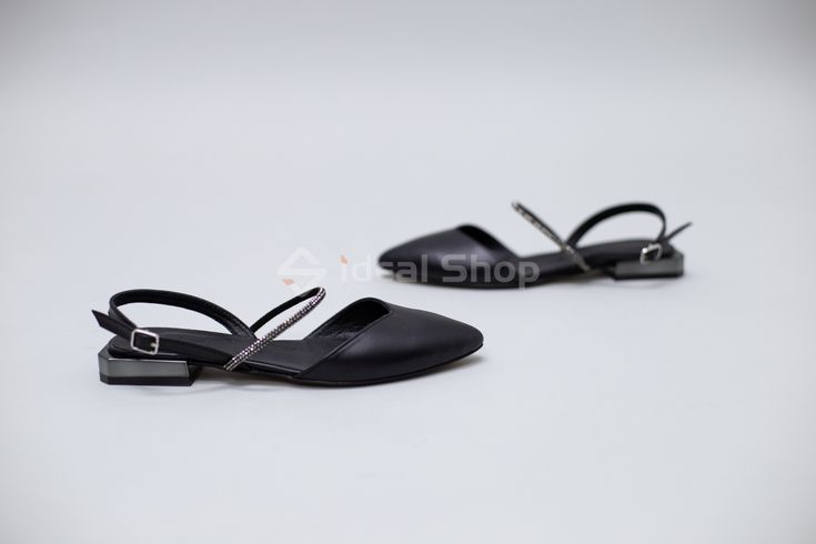 Foto Damskie skórzane sandały w kolorze czarnym 9429/36 7
